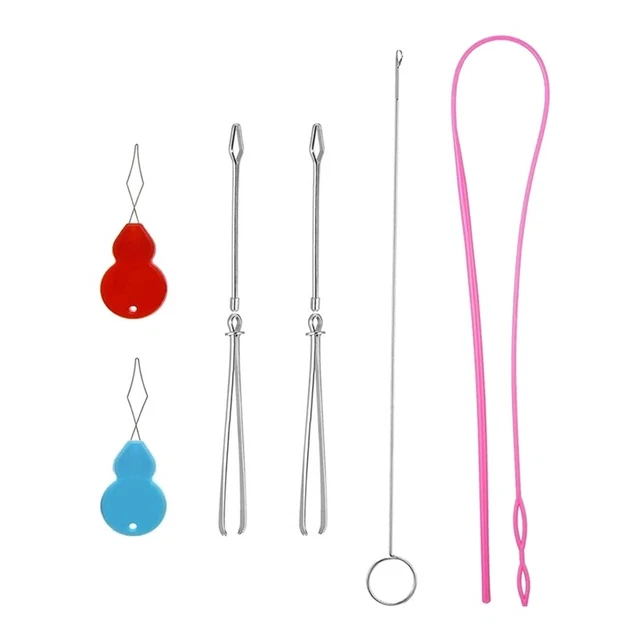 8Pcs Drawstring Threader Tools Kit DIY Craft Stitching Tools for Shorts Hoodies