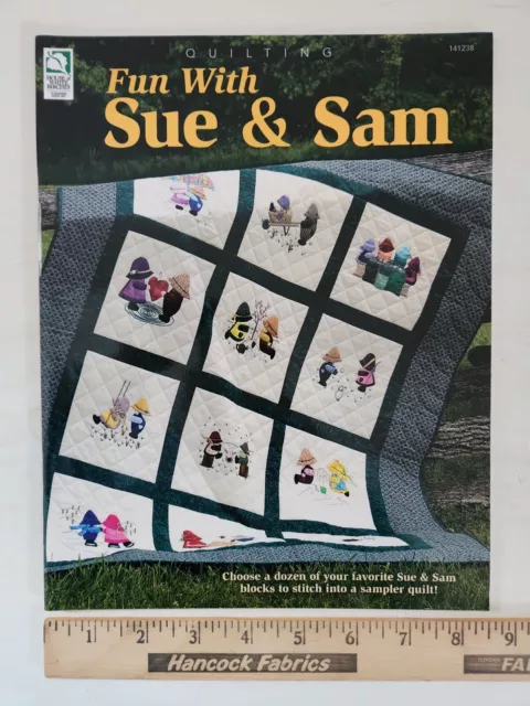 NEW House of White Birches FUN WITH SUE & SAM Sunbonnet Applique Quilt Pattern