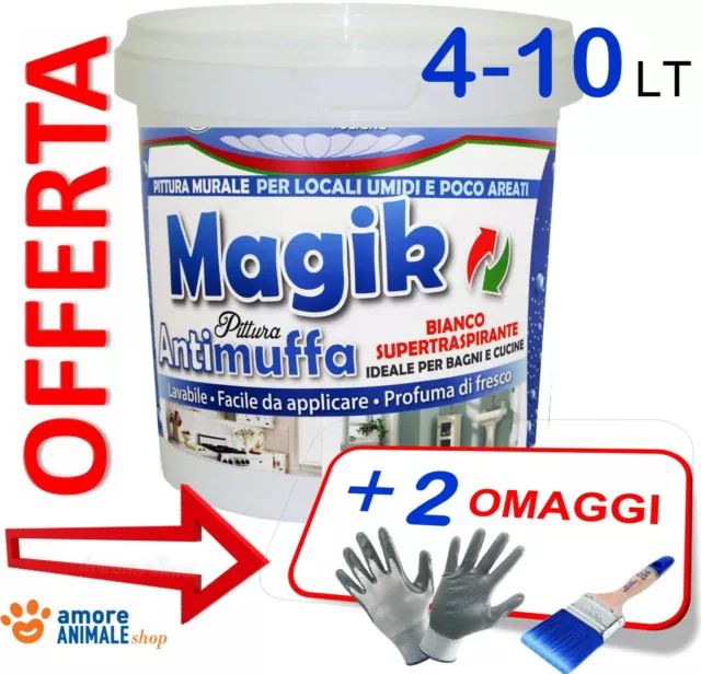ANTIMUFFA MAGIK → 4 / 10 LT - Sbianca Copre Igienizza \\ Magic