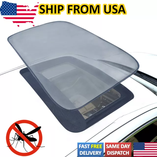 Magnetic Sunroof Sun Shade Cover Moon Roof Mesh Trip Camping Bugs Tent Awnings