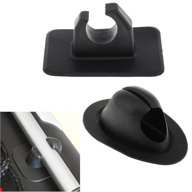Support 4 Oar Patch Pôle Tube Clips Gris Noir Pour Canoë Gonflable, Kayak Et Raft