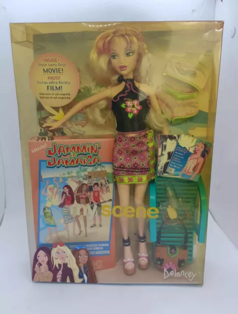 Barbie Delancey Doll My Scene Jammin In Jamaica with DVD extra outfit NIB 2003