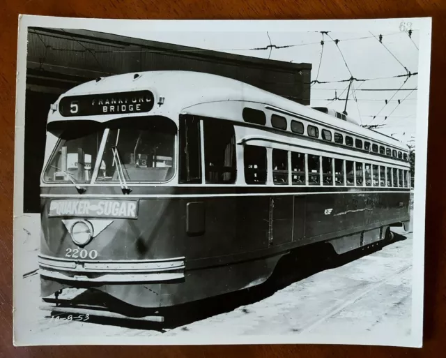 1953 * PRT * PTC * SEPTA * Frankford Bridge * sucre quaker * photo chariot 2