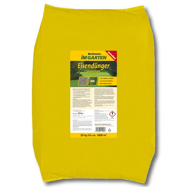 BECKMANN PROFI engrais ferreux 25 kg engrais granulé pour pelouse engrais pour