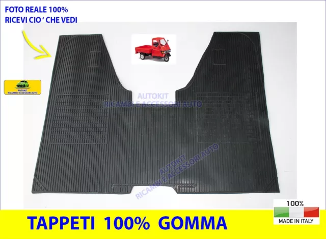 Tappetino su misura in 100% Gomma Tappeto Specifico COMPATIBILE con Ape 50