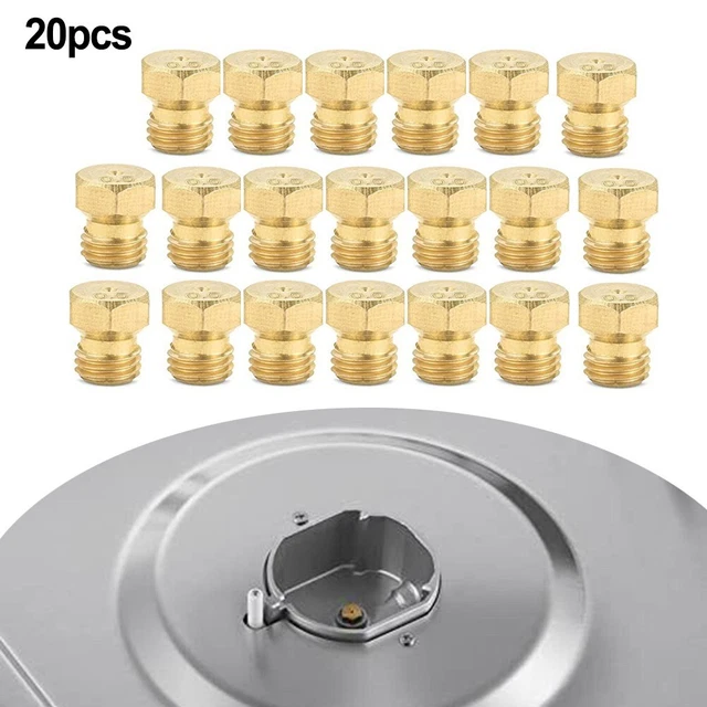 Kit orifice brûleur propane en laiton premium 20 pièces LP pièces de rechange