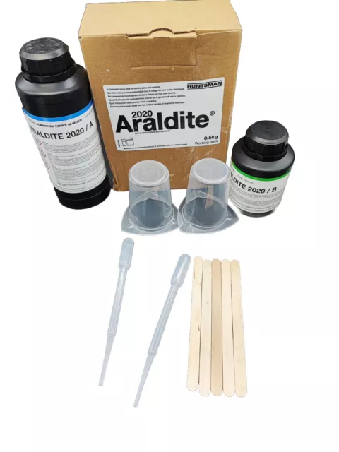 Epoxidharzkleber Araldite 2020 0.5KG Set  Glas & Keramik Epoxidsystem Kleber