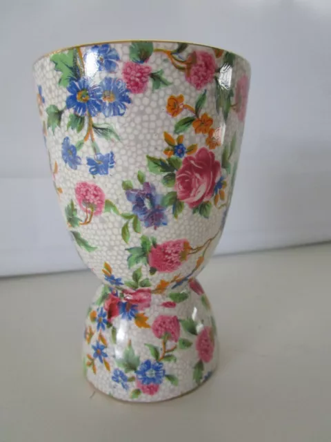 ROYAL WINTON GRIMWADES OF ENGLAND Double Egg Cup " Old Cottage Chintz" (Pre 1960