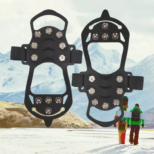 Boots Cleats Overshoe Ice Snow Shoes Spikes Anti Slip Crampons Ice Grippers