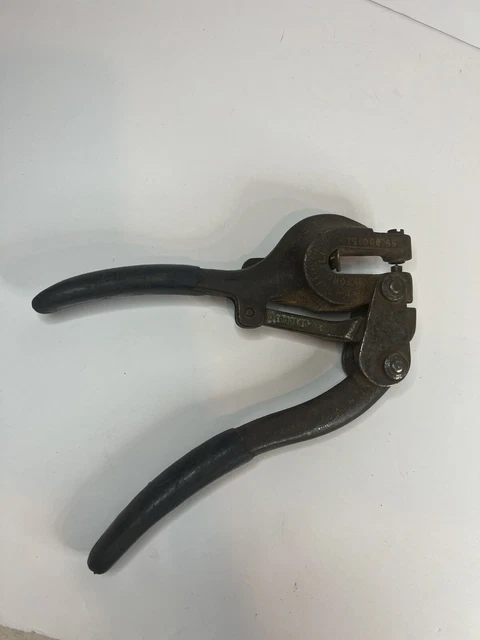 Vintage Whitney Punch Metal Leather Plastic Hole Punch Made in The USA