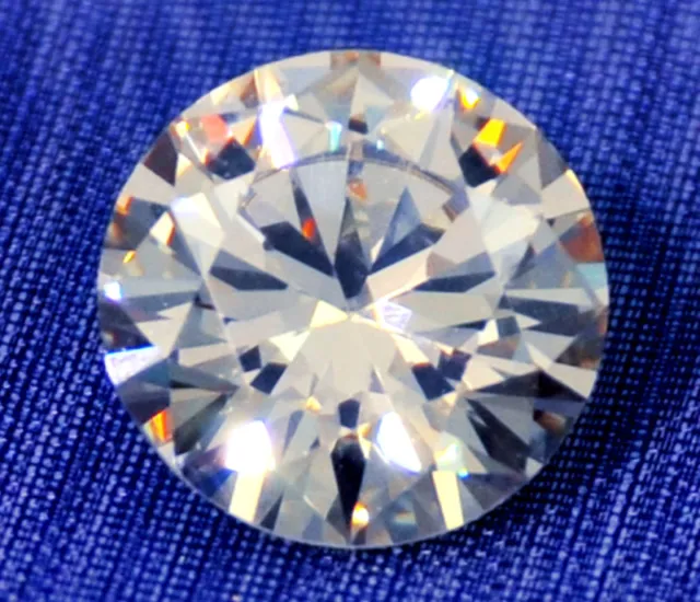 10ct Stunning Brilliant Round Top Russian Quality CZ Moisannite Simulant  12 mm