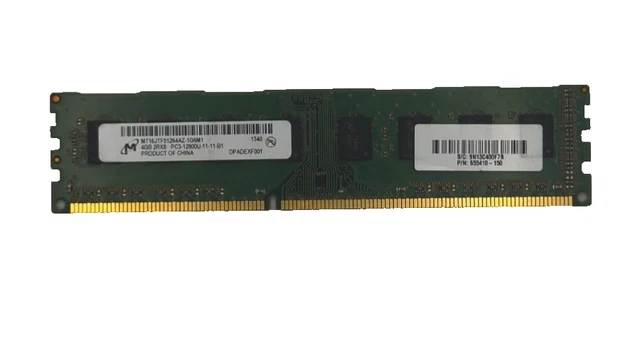 4GB RAM Serveur Kingston KVR16LE11L/4 PC3L-12800E ECC 1600 Mhz DIMM Low