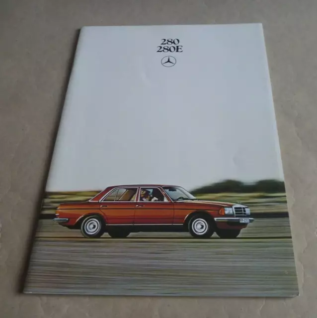 1979 MERCEDES 280 280E Catalogue Brochure 46p Folder Prospekt Dépliant English