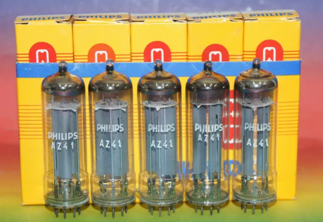 5x AZ41 Philips Röhre Tube für Verstärker HiFi Audio Amplifier? NOS (14€/Stk)