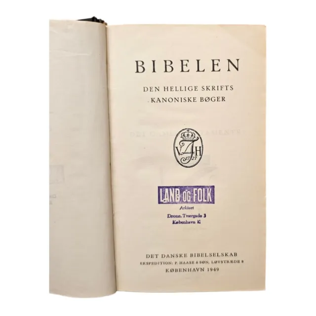 Alte Dänische Bibel - Bibelen - Den Hellige Skifts - 1949 3