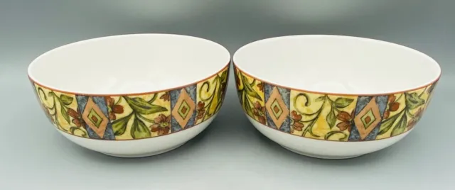 Pair of Royal Doulton Everyday Cinnabar 6 inch Cereal/ Multipurpose Bowls Unused