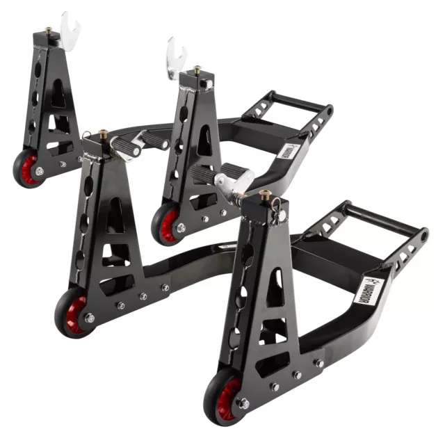 Warrior Motorcycle/Bike Front & Rear Alloy/Aluminium Universal Paddock Stand Kit