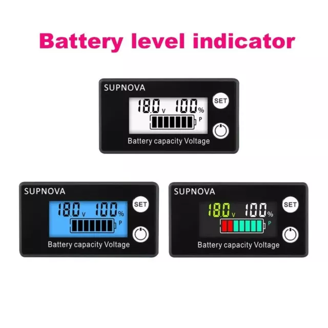 Lithium Battery Capacity Level Indicator Lead Acid Battery Tester Voltmeter