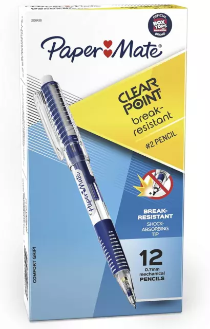 ® Clearpoint® Break-Resistant Mechanical Pencils, HB #2 Lead (0.7Mm), Dark Blue,