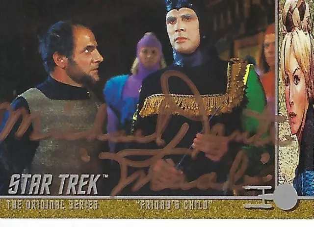 Michael Dante Signed 1998 Star Trek Tos #97 - Friday;S Child - Maab