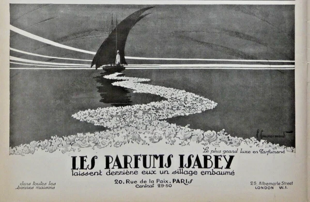 PUBLICITÉ DE PRESSE 1926 LES PARFUMS ISABEY le plus grand luxe en parfumerie