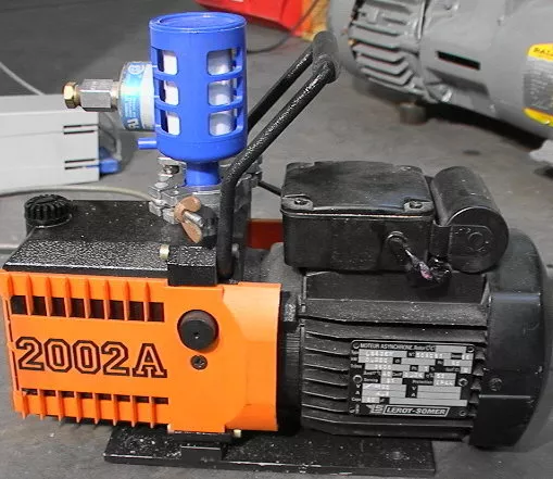 Alcatel 2002A Mechanical Vacuum Pump with solenoid valv