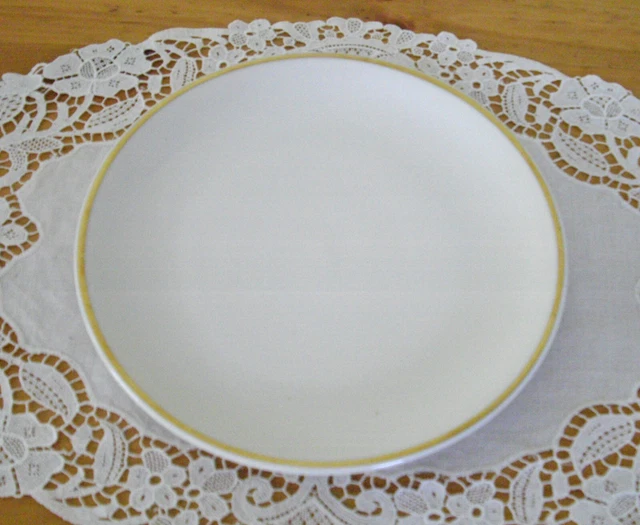 Vintage Syracuse China Restaurant Gold Rim 10 1/4" Dinner Plate ~