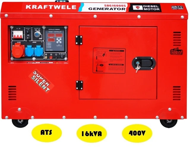 Berlan 4 5 Kw Diesel Stromerzeuger 230 X 400 Volt NOTSTROMAGGREGAT STROMERZEUGER GENERATOR Diesel 16kVA 400V 230V AVR ATS