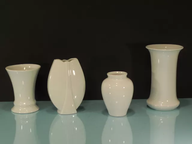 4x Vase antik  Porzellan weiß Royal KPM gemarkt wie Neu Mid Century