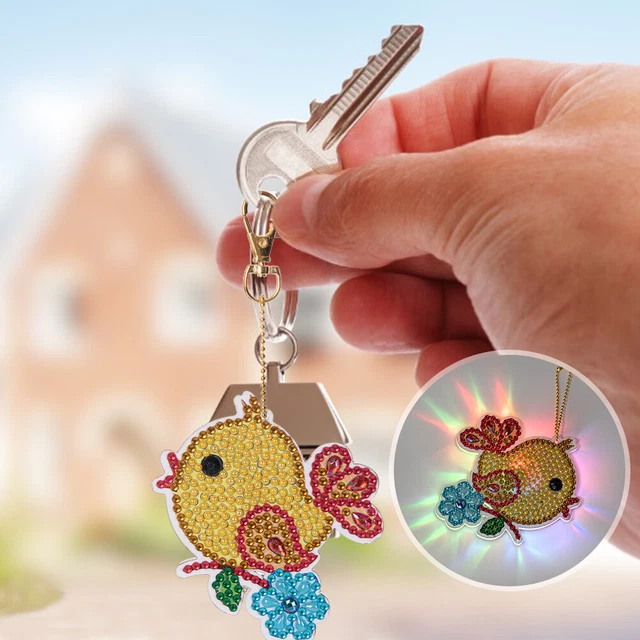 Cartoon Diamond Painting Keychain DIY Luminous Key Ring Pendant (DSK026) 2
