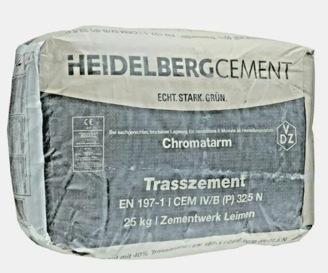 Trasszement, Puzzolanzement, Natursteinverlegung, CEM IV/B  32,5 N 10 Kg