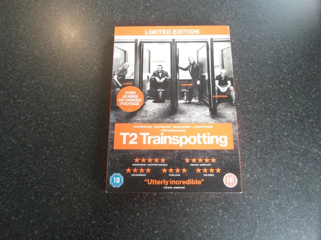 T2 Trainspotting DVD Limited Edition With Slipcover In Excellent Condition L@@K!