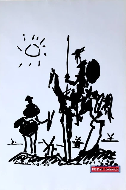 Pablo Picasso Don Quixote Art Poster 24 x 36 Pablo Picasso Don Quixote Art Poster 24 x 36
