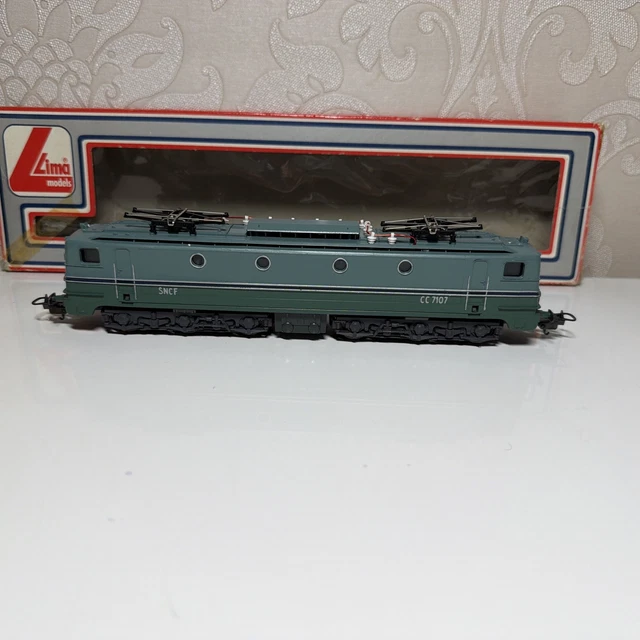 LIMA 208029 LG HO LOCOMOTIVE ELECTRIQUE SNCF CC 7107 AVEC SA BOITE