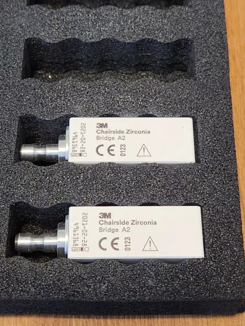 CEREC 3M Chairside Zirconia - 4 Bridge A2 Blocks -Opened Box