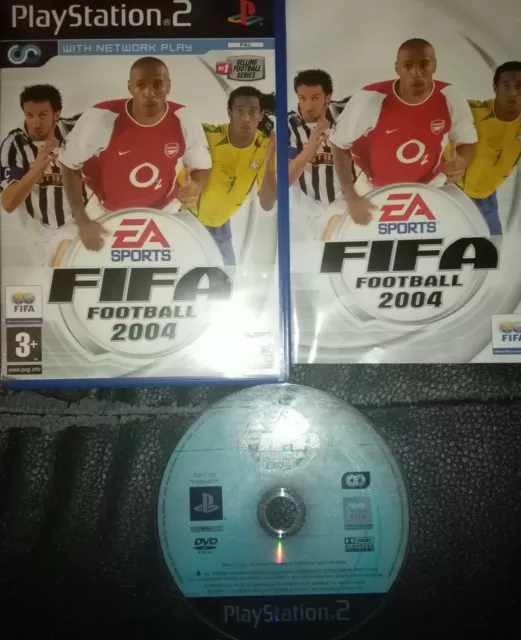 FIFA Soccer 2004 (Sony PlayStation 2, 2003) Euro/Pal w/Manual