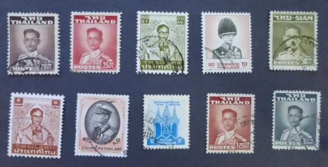 Selection of Thailand Siam used stamps Various Issue Item No No D-840