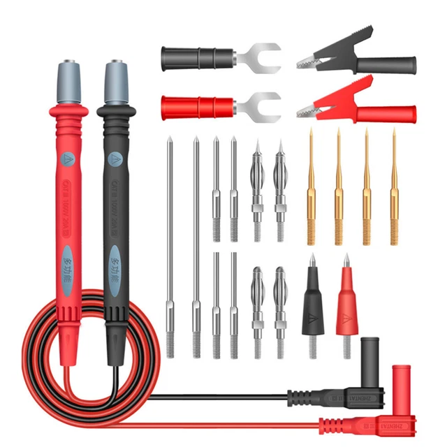 Cavi Di Misurazione Per Multimetro - 2 Sonde Da 1 M Per Test Elettrici Professionali - Foto 9