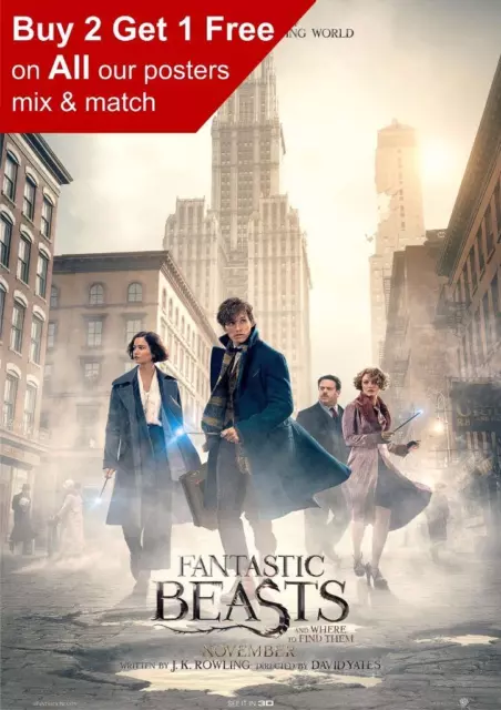 Fantastic Beasts And Where To Find Them Movie Poster A5 A4 A3 A2 A1