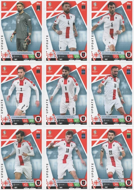 Topps UEFA Euro 2024 Match Attax Cards - Playoff Pack: Ukraine, Georgia, Poland