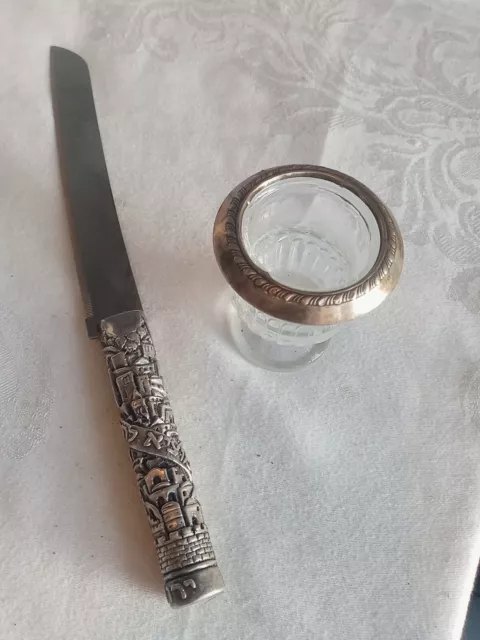 Sterling silver flatware scrap Kiddish Knife Antique Lot Scrap not Scrape 925