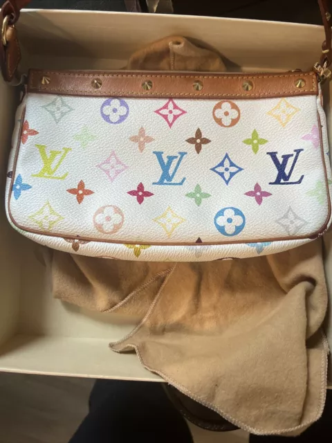 Louis Vuitton Vintage Takashi Murakami White Monogram Multicolore Coated  Canvas Boite Pharmacie Gold Hardware Available For Immediate Sale At  Sotheby's