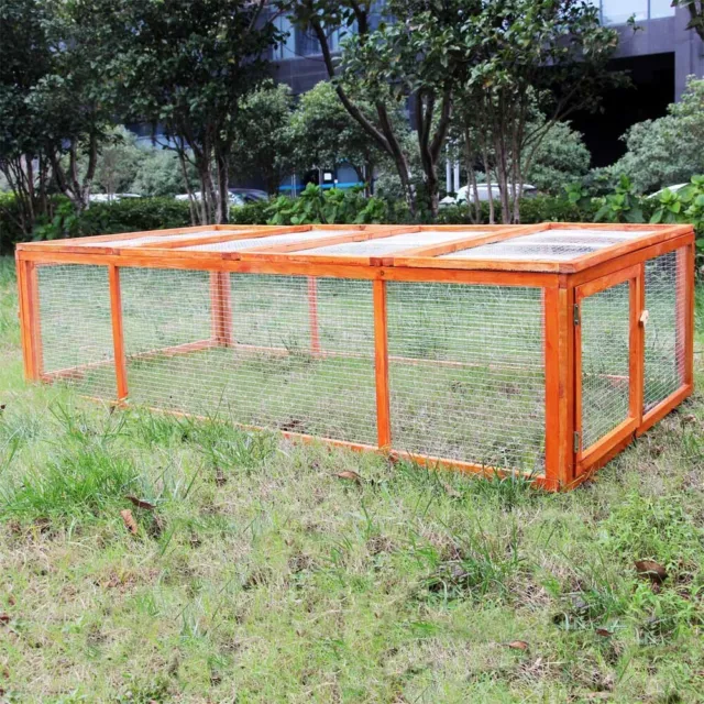 Clapier Cage à lapin XXL Cage à lièvre Petits rongeurs Enclos Parc 3