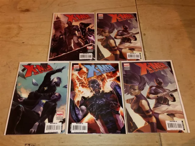 X-Men Die By The Sword #1-5 Captain Britain Marvel High Grade Set 2007 (5)