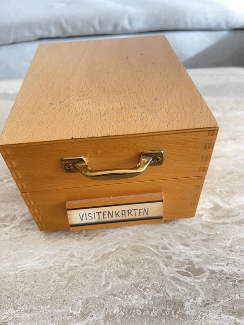 Visitenkarte Holzbox