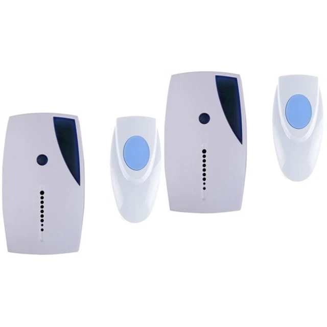 2x campanelli per porta wireless alimentati a batteria campanello per sicurezza domestica