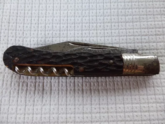 Altes Taschenmesser, Jagdmesser. 3-Teilig. Made In Germany.