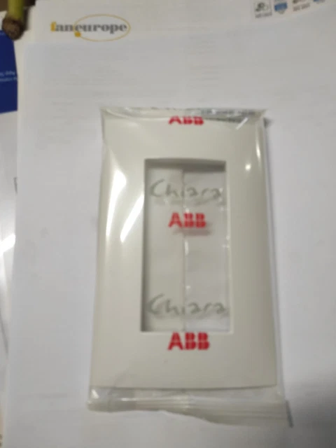 ABB Chiara Placca 3 Posti Bianca - Per Luci Civili | Tecnopolimero, Economica E Facile Da Installare - Foto 5