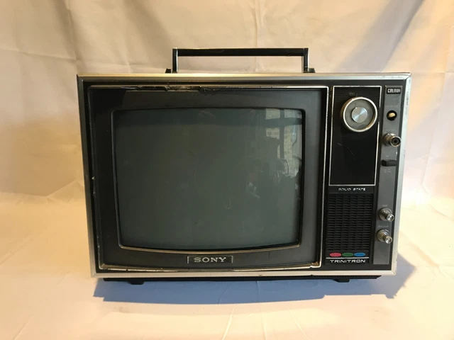 SONY TRINITRON KV 1215 Vintage Color 12 Inch CRT TV Gaming Wood Grain sony-trinitron-kv-1215-vintage-color-12-inch-crt-tv-gaming-wood-grain