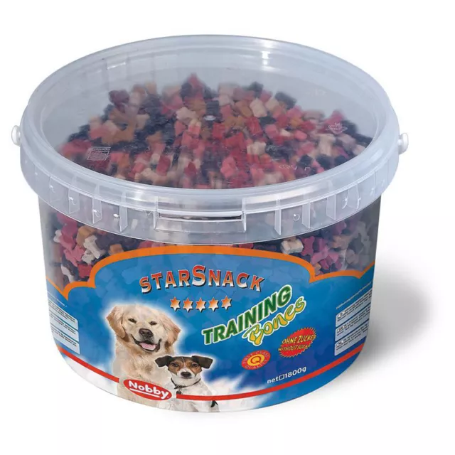 Nobby Perros Starsnack Entrenamiento Bones 1,8 KG, Nuevo